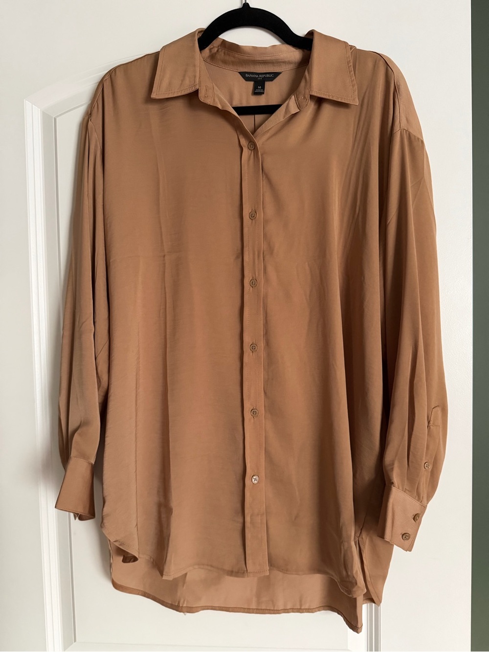 Banana Republic Women’s Button-Down Shirt — Camel